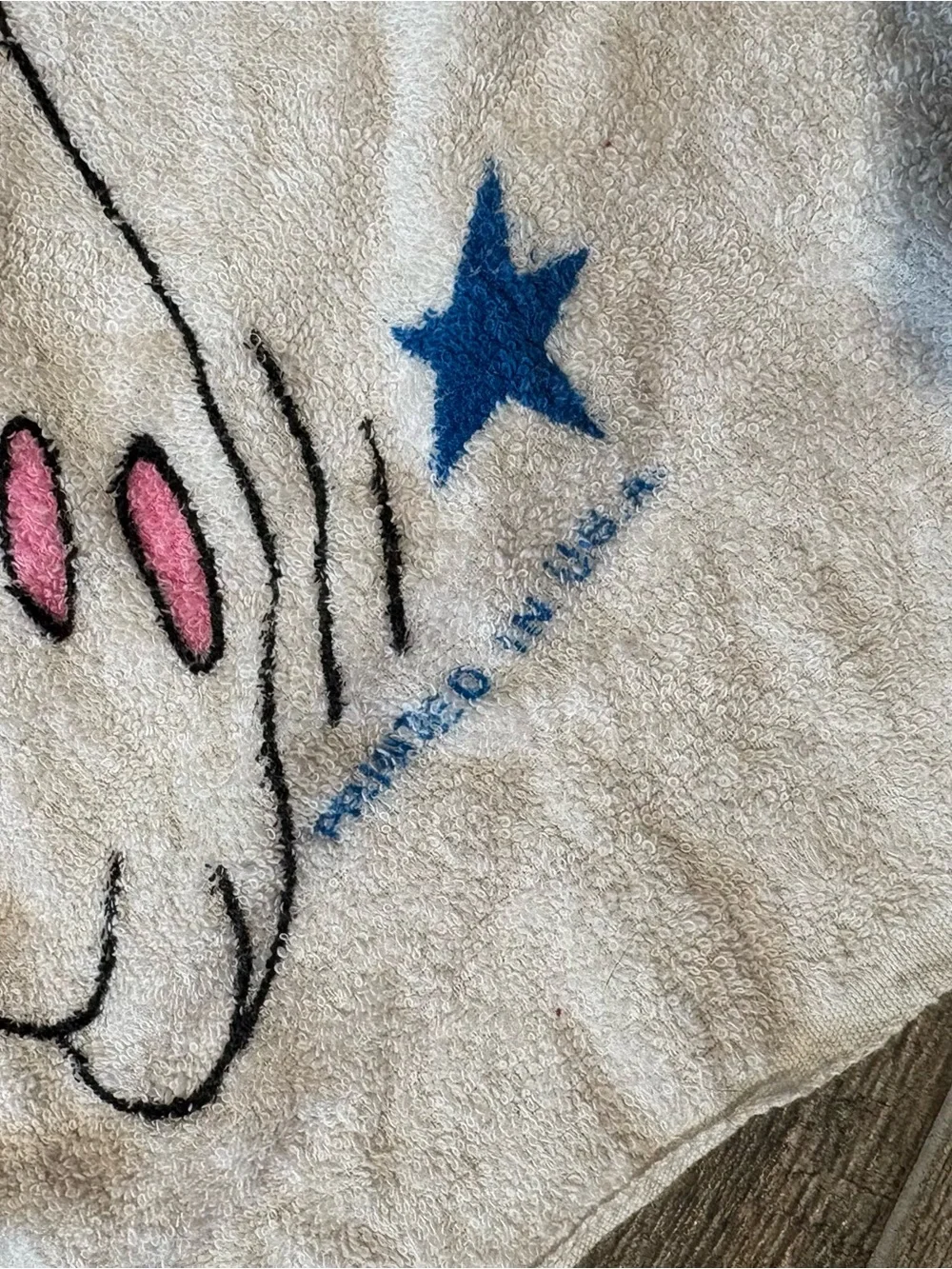 Vintage Jay Franco Beach Towel Bugs Bunny 100% Cotton 70's Retro 49”x25”